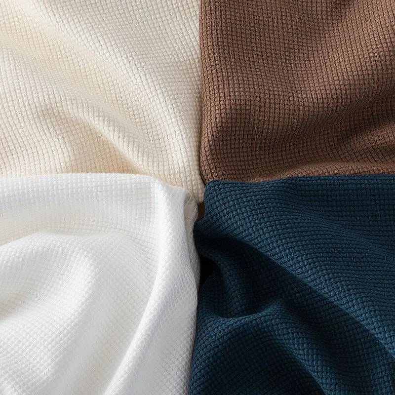 Wafel-T-shirt met ronde hals - afbeelding 9