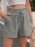 Dames zomer shorts met hoge taille