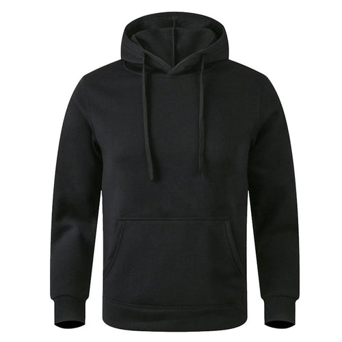 Basic hoodie met buidelzak