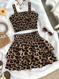 2-delige kinderoutfit met luipaardprint