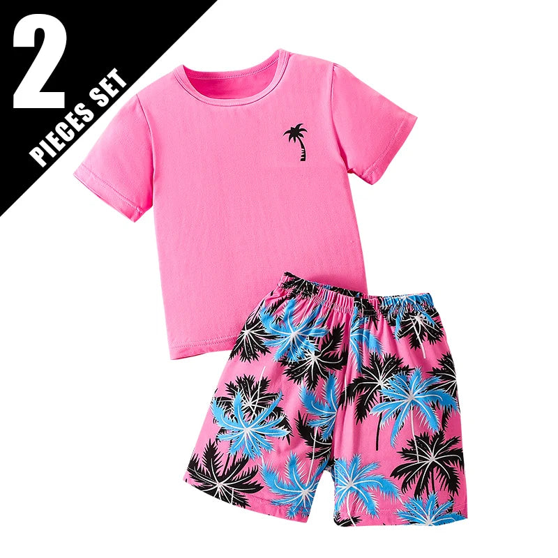 Zomerse 2/4-delige vrijetijds- en sportset