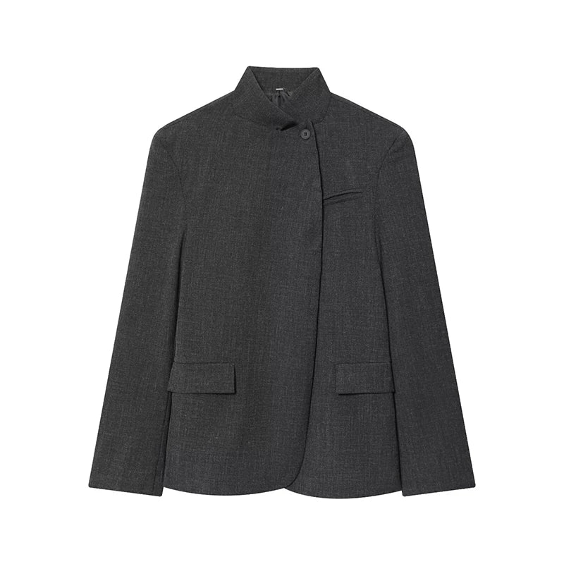 Kantoorblazer met opstaande kraag - afbeelding 27