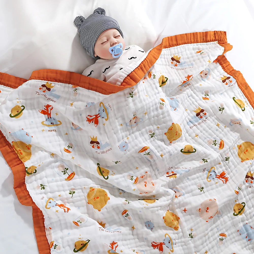 Katoenen babydeken, 6-laags
