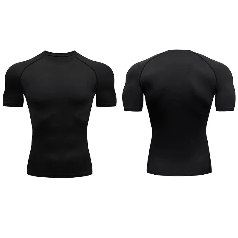 Heren compressie sportshirt