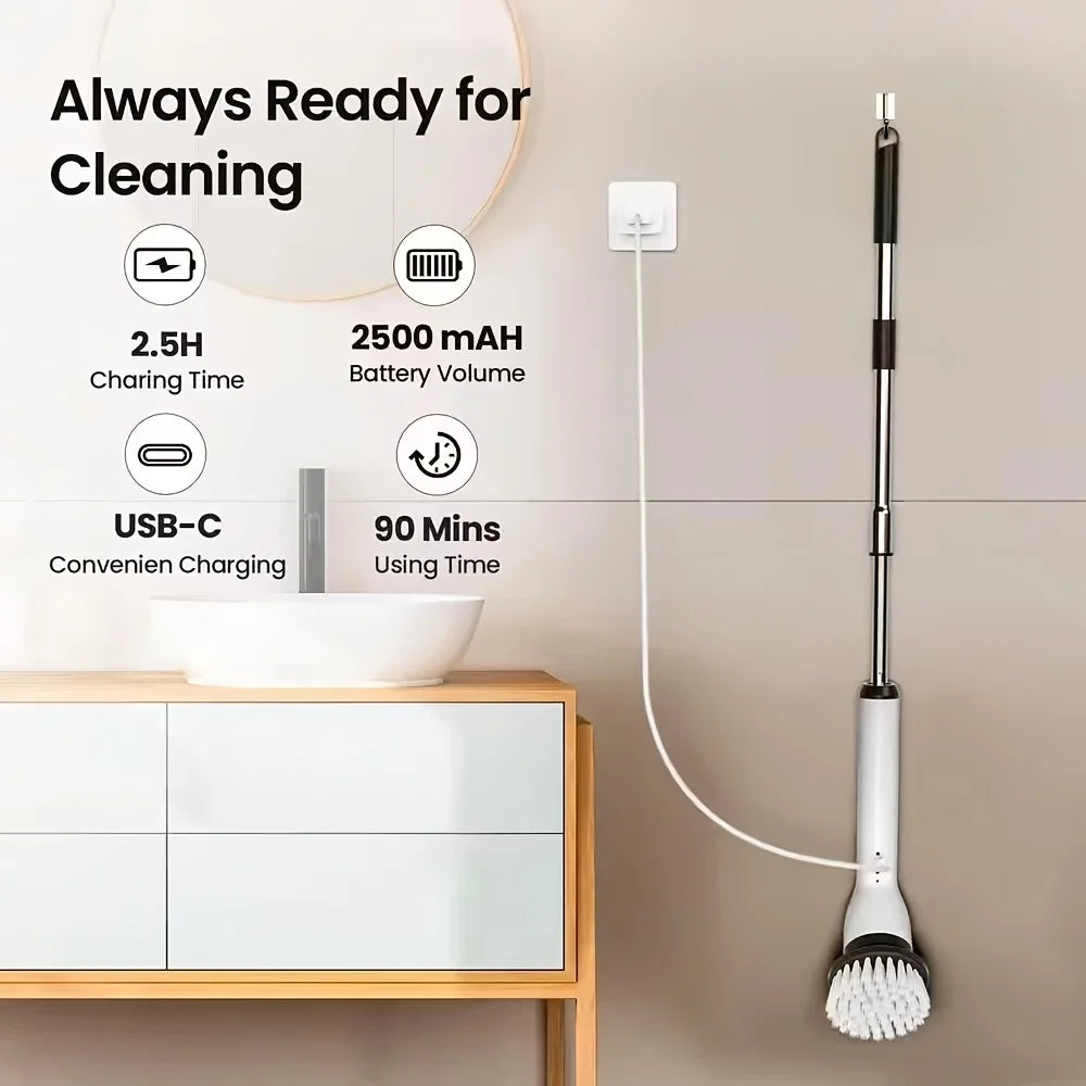 9-in-1 elektrische schoonmaakborstel