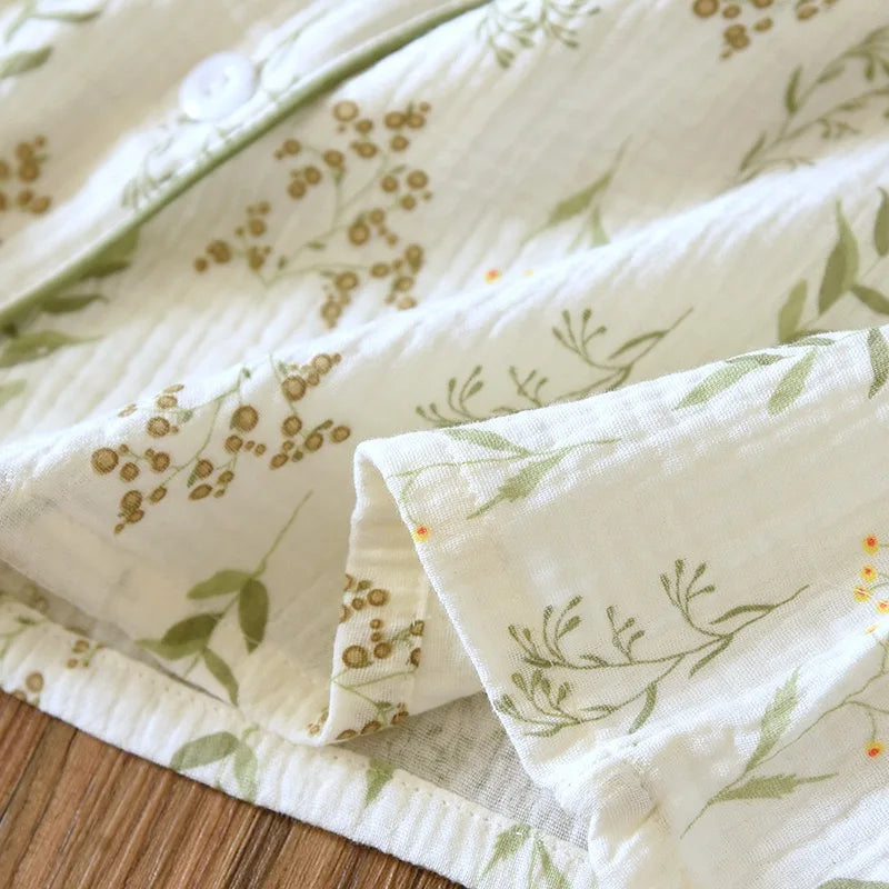 Katoenen pyjama met bloemenprint - afbeelding 15