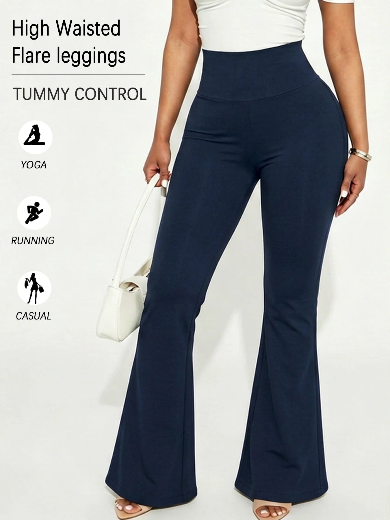 Superzachte flare yoga leggings voor dames