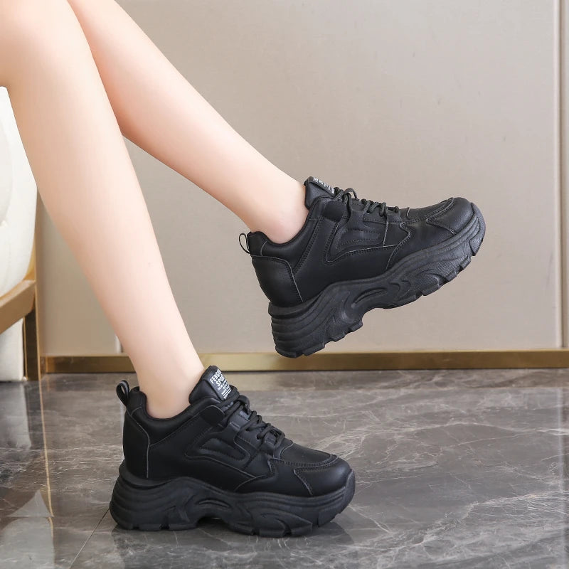Witte plateausneakers - afbeelding 20