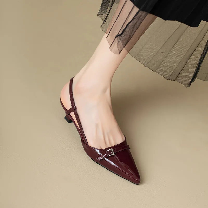 Lakleren slingback pumps - afbeelding 11