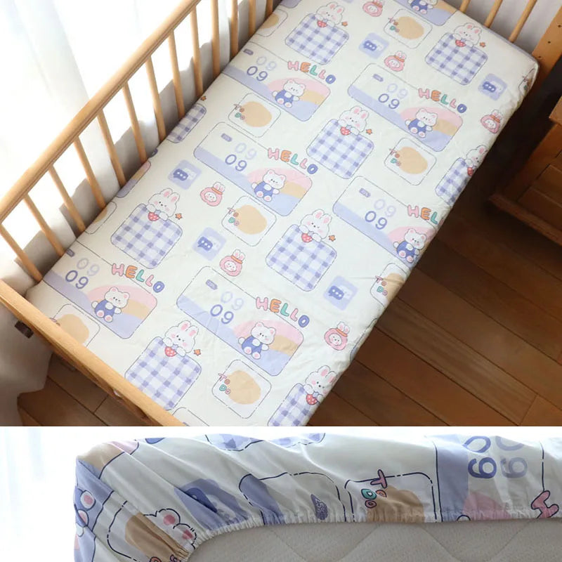 100% katoenen baby hoeslaken van 130x70cm