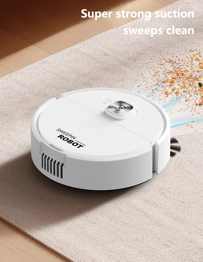 Mini robotstofzuiger, 3-in-1 (zuigen, vegen, dweilen)