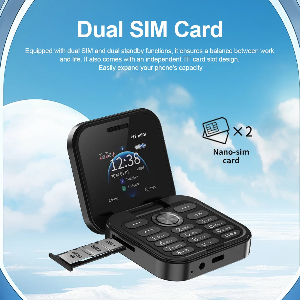 i17Mini 2G kleine flip telefoon