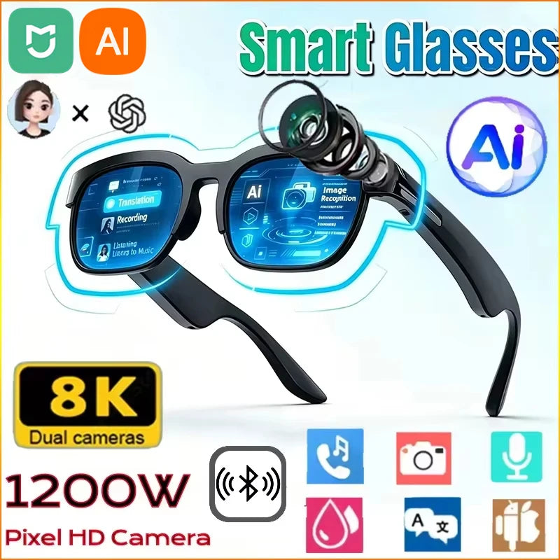 Smart Bril met AI-vertaling en Bluetooth Bellen