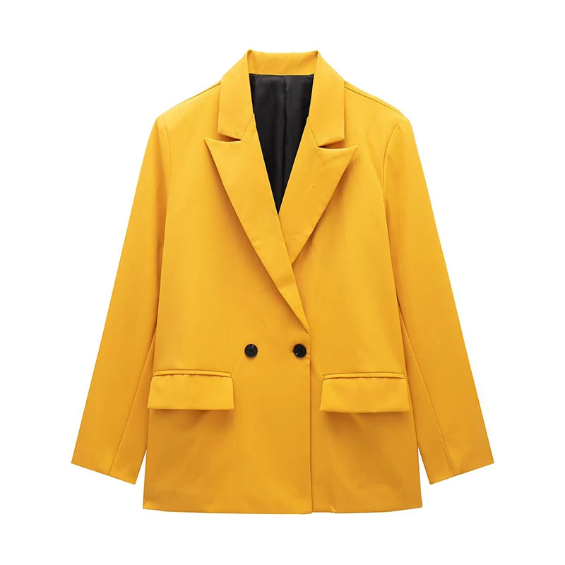 Oversized blazer met dubbele knopenrij - afbeelding 9