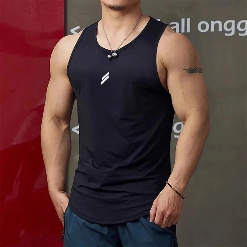Heren gestreepte sportvest