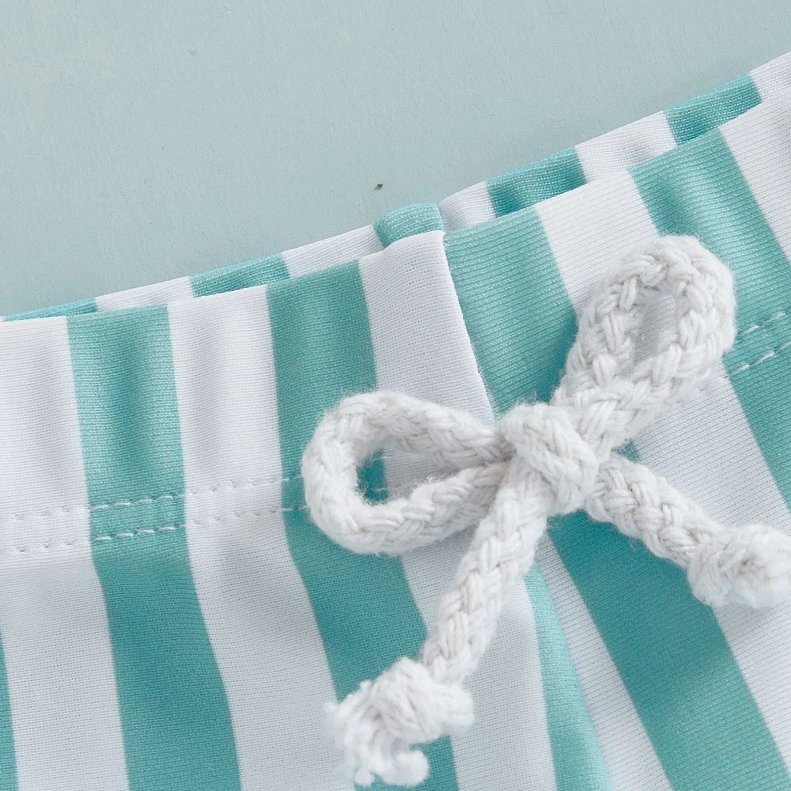 Gestreepte baby jongens zwemshorts