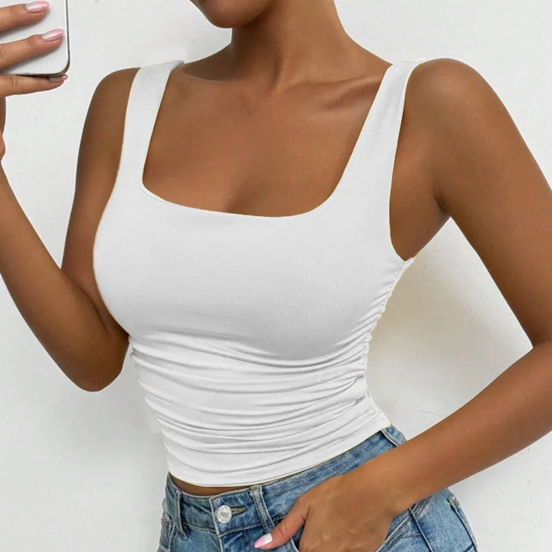 Dames square neck tanktop