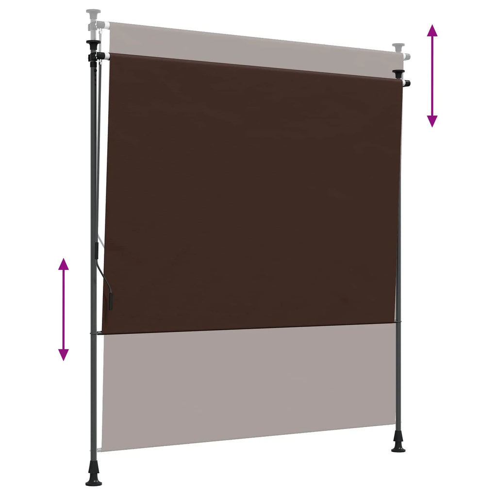 Buitenrolgordijn voor zonwering en privacy (120x270cm)