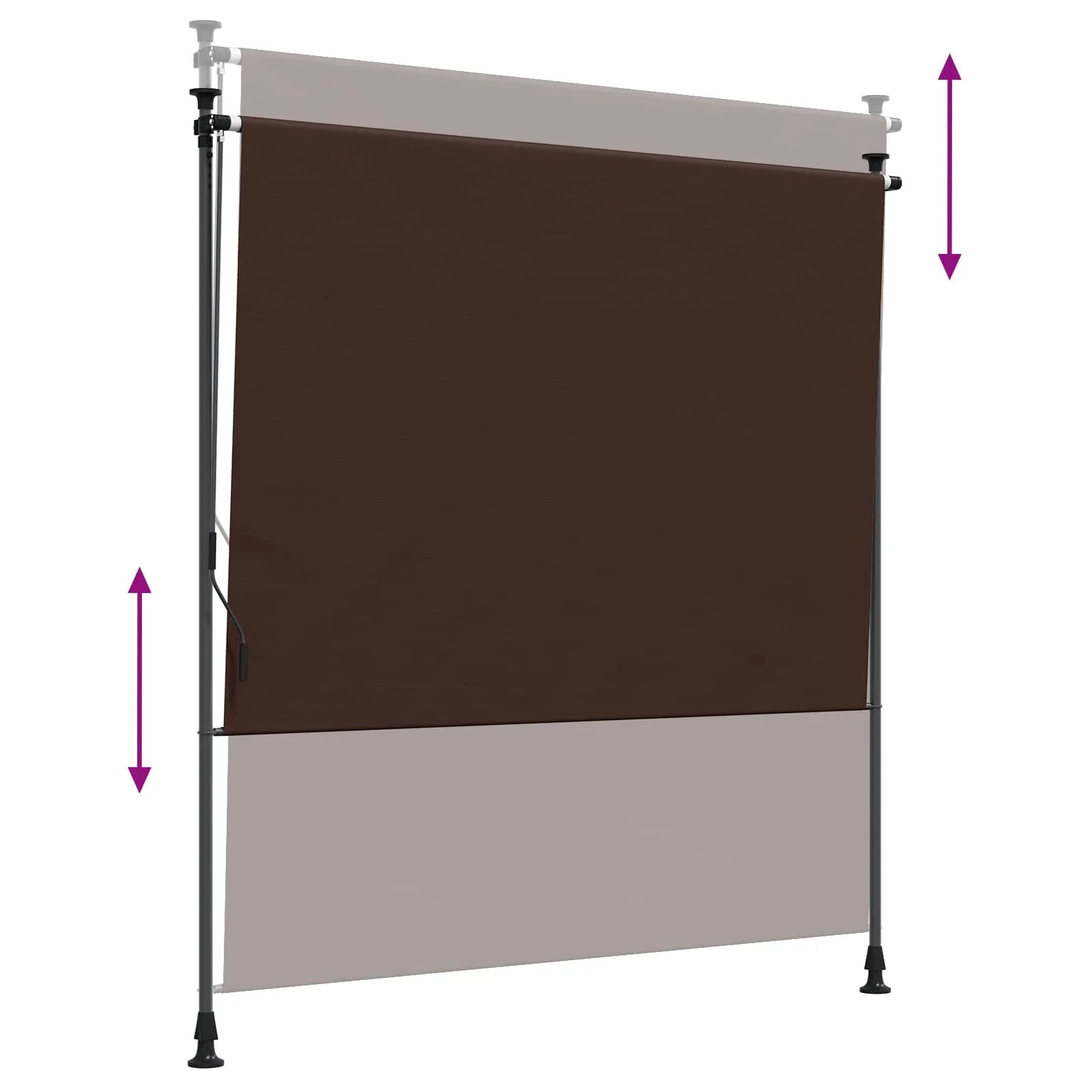 Buitenrolgordijn voor zonwering en privacy (120x270cm)