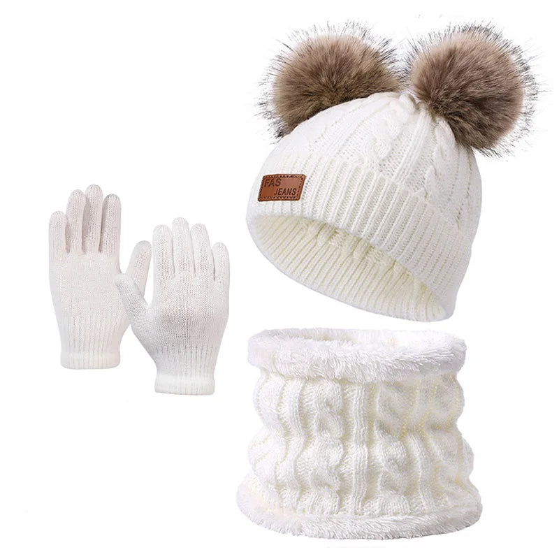 Kindermuts, sjaal en handschoenen - afbeelding 3