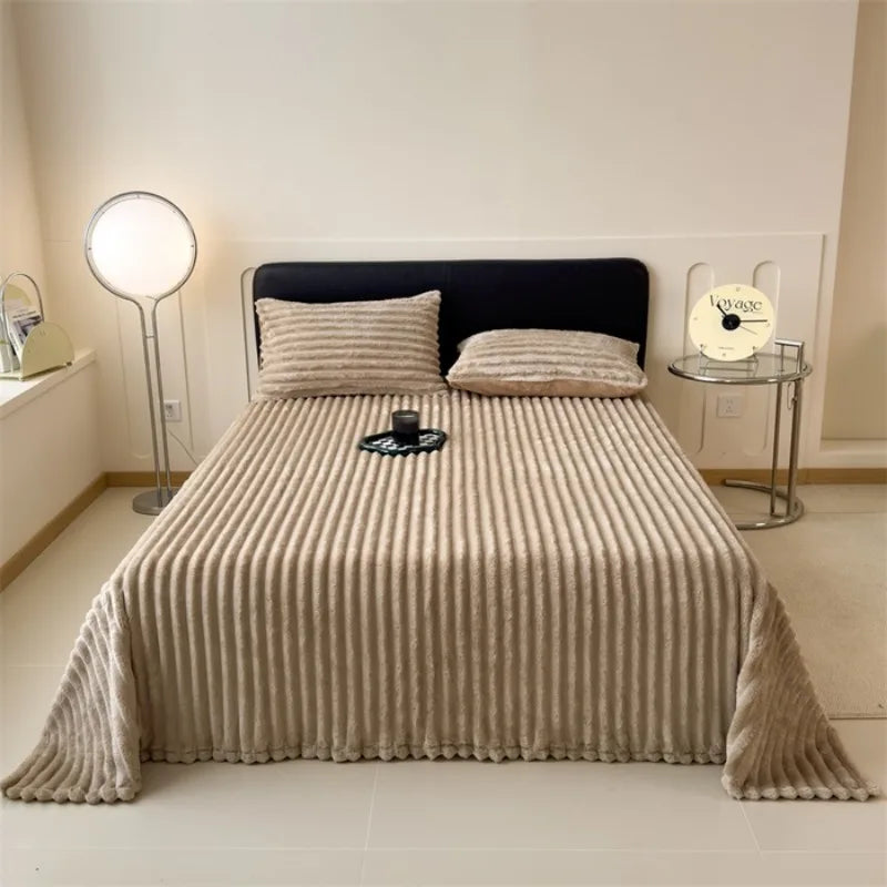 Luxe imitatie konijnenbont deken