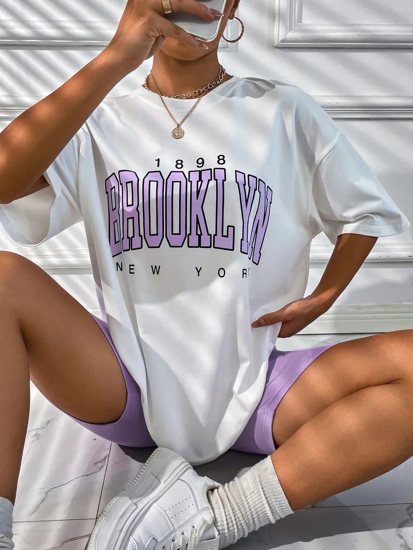 Vintage Brooklyn New York dames T-shirt