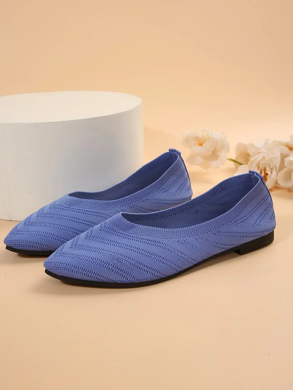 Gebreide spitse ballerina's - afbeelding 38