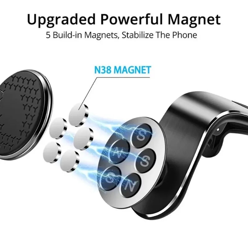 Universele magnetische telefoonhouder voor ventilatierooster