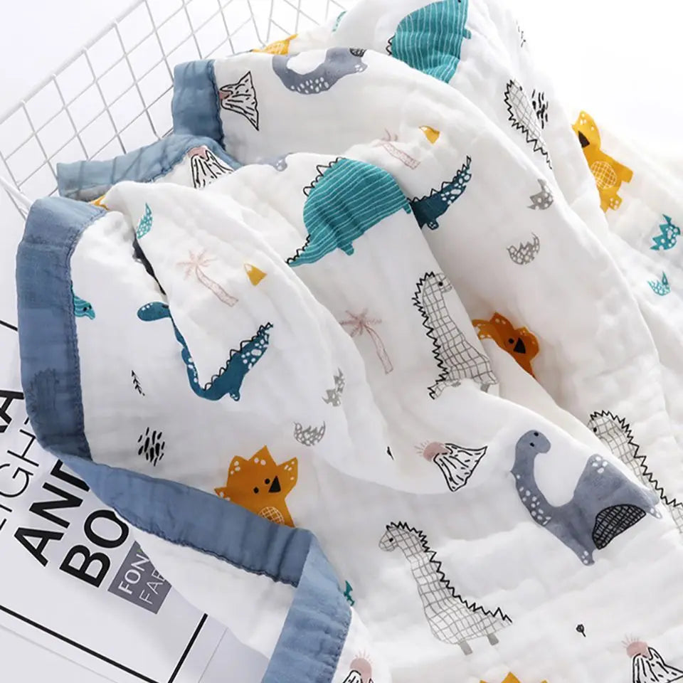 Katoenen babydeken, 6-laags