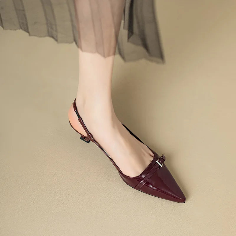 Lakleren slingback pumps - afbeelding 8