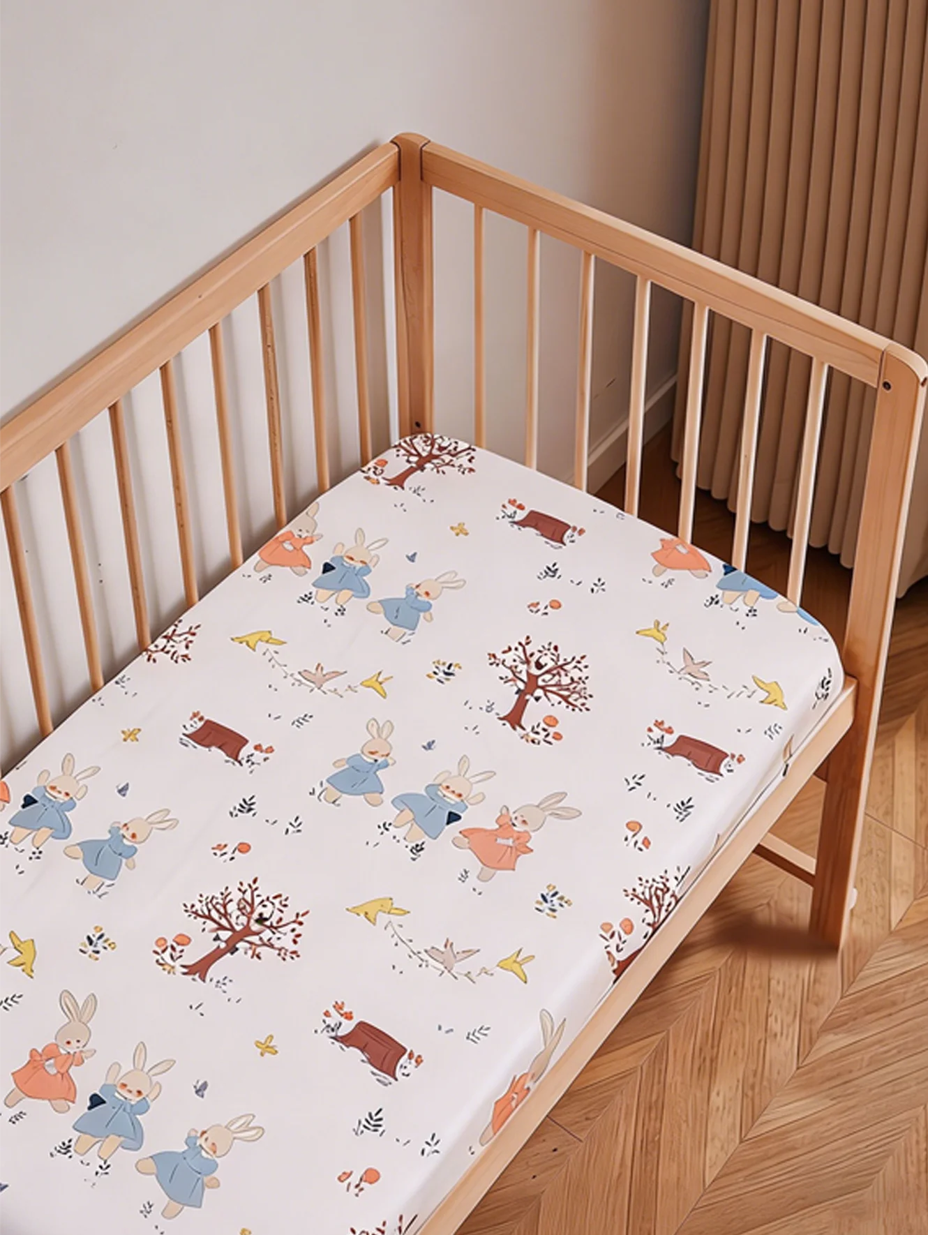 Zachte baby fitted sheet