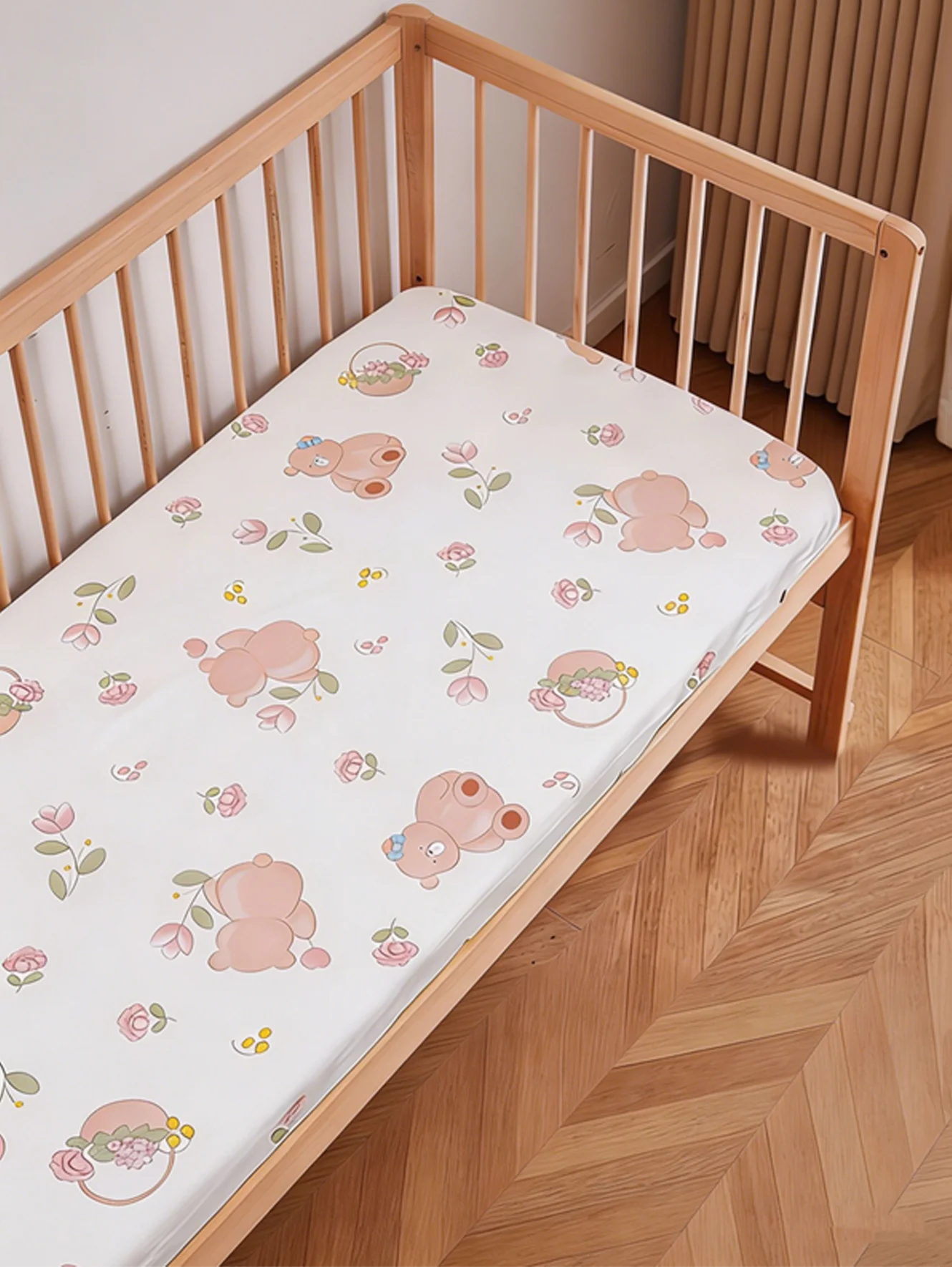 Zachte baby fitted sheet