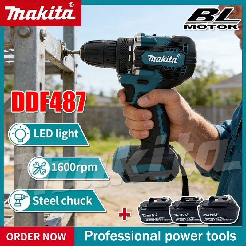 Makita DDF487 Accuboormachine Brushless 18V