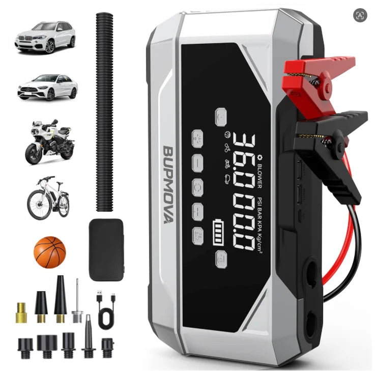 1500A Auto Jumpstarter met Powerbank