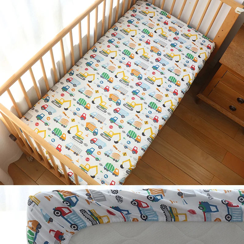 100% katoenen baby hoeslaken van 130x70cm