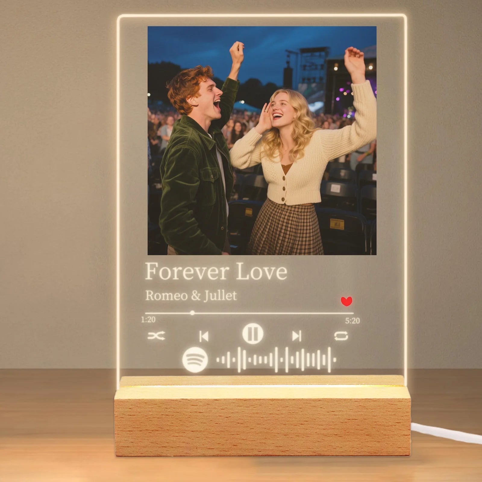 Gepersonaliseerd Spotify Muziekplaatje met Foto