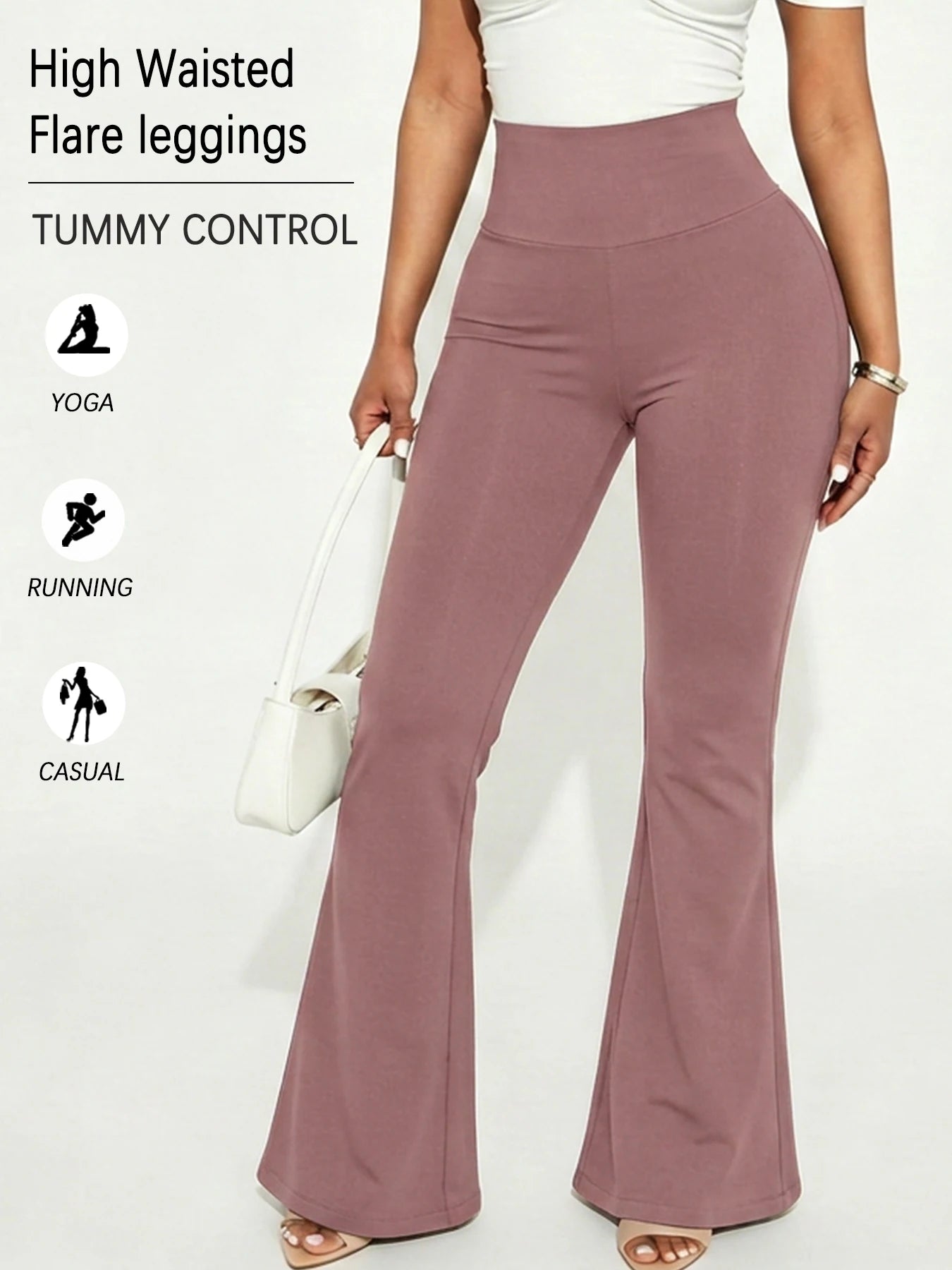 Superzachte flare yoga leggings voor dames