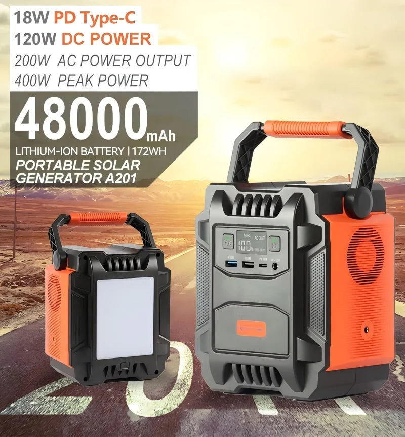 Draagbaar Powerstation 172.8Wh (Flashfish)