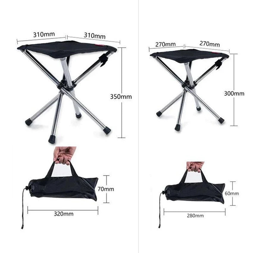 Compacte en lichtgewicht campingkruk