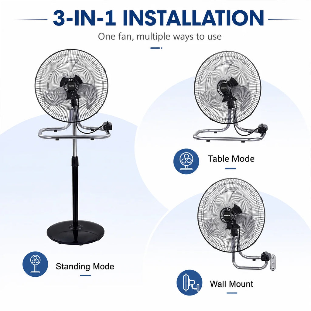 3-in-1 Metalen Ventilator XL