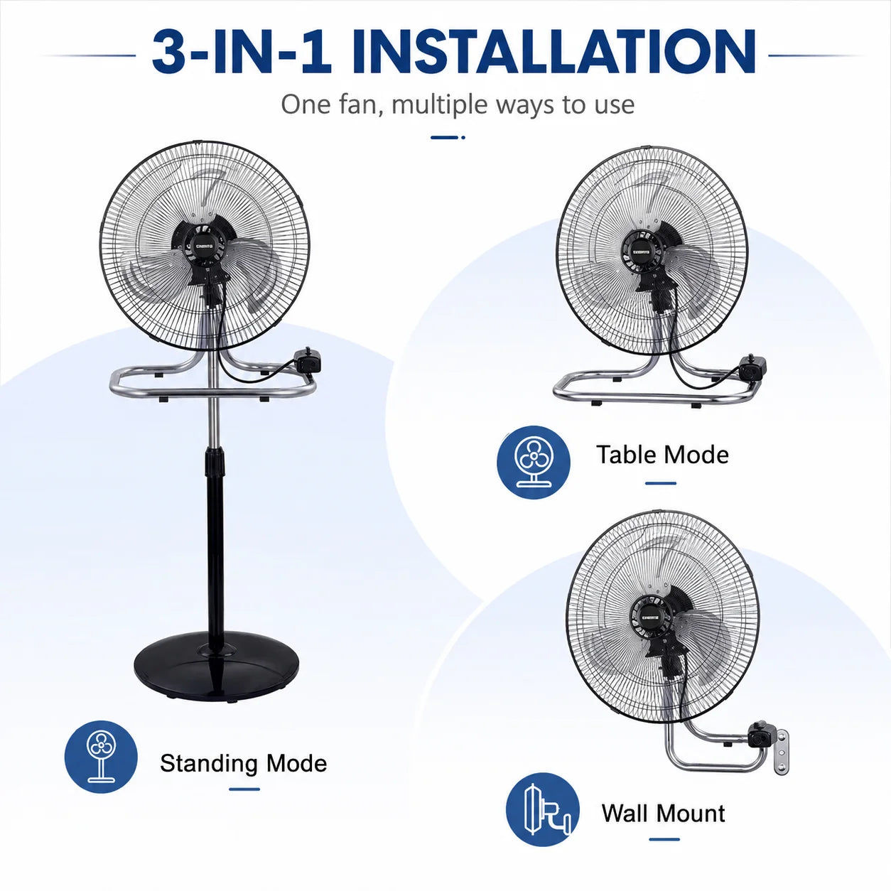 3-in-1 Metalen Ventilator XL