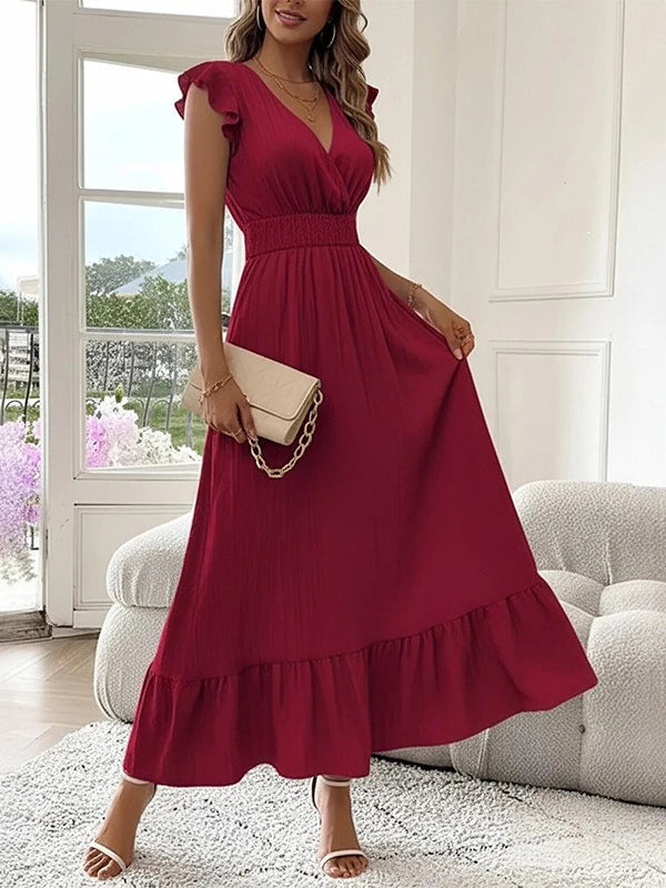 Dames elegante slim fit jurk