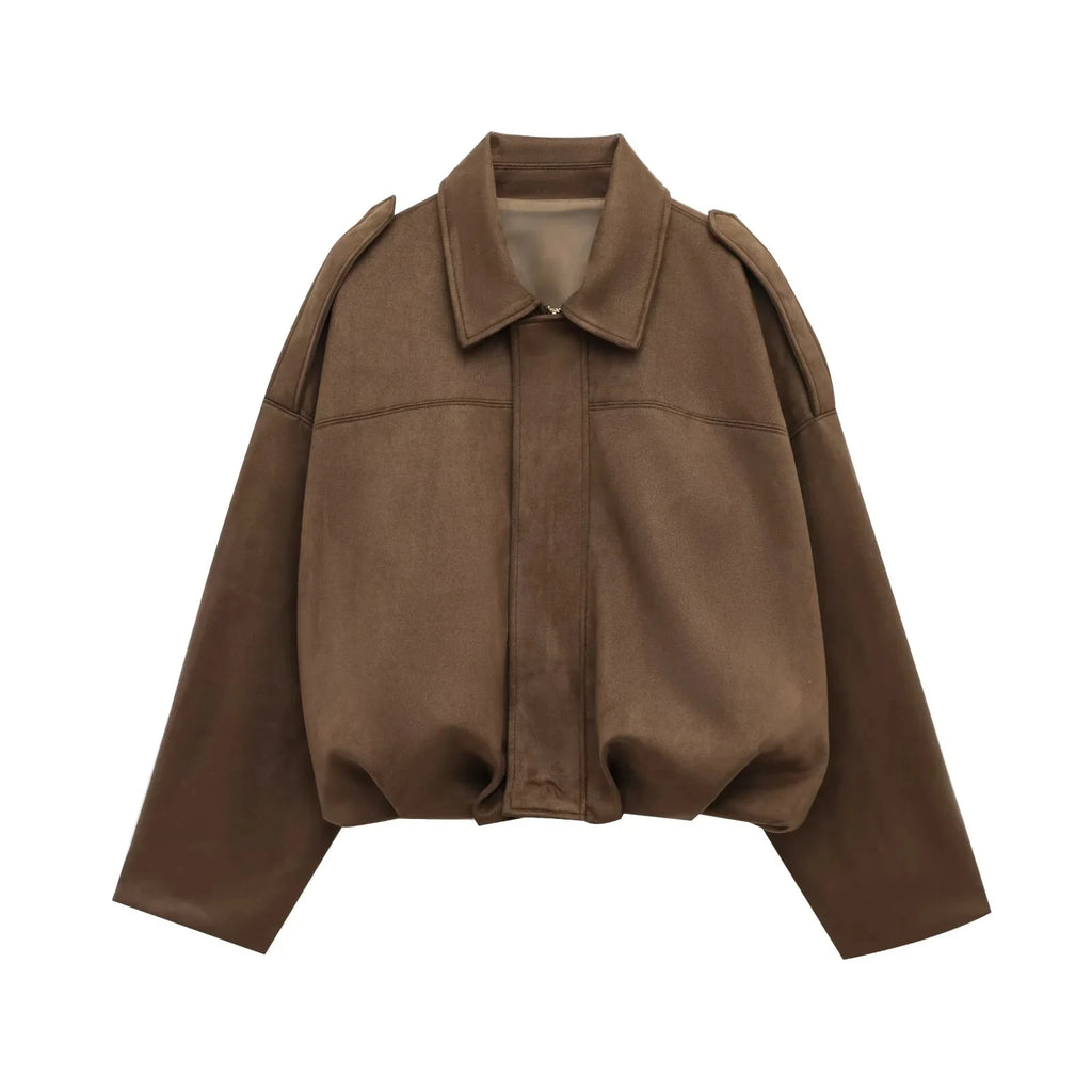 Suède-look jack met vleermuismouwen - afbeelding 29