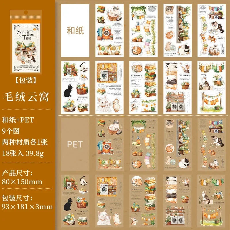 18 stijlvolle die-cut stickers