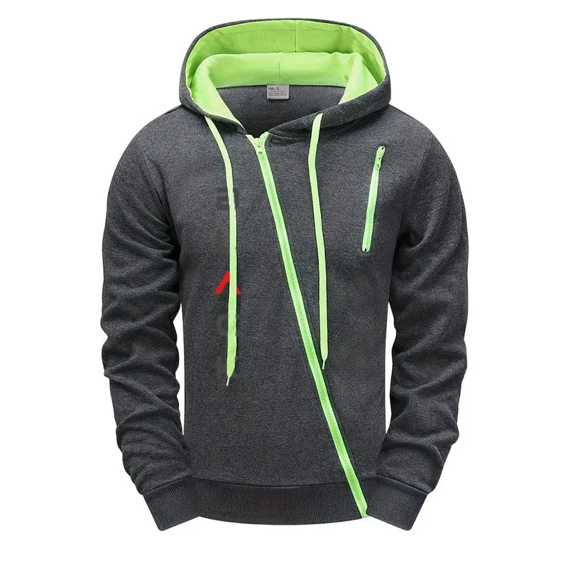 Heren joggingpak met schuine rits - afbeelding 15
