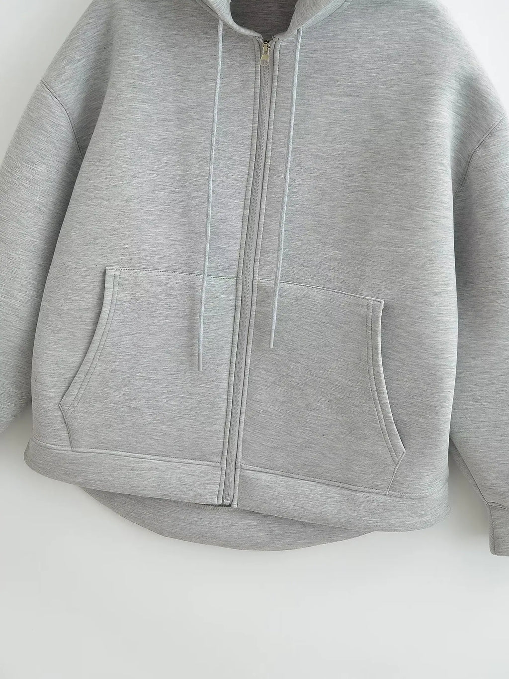 Oversized hoodiejas met rits - afbeelding 10