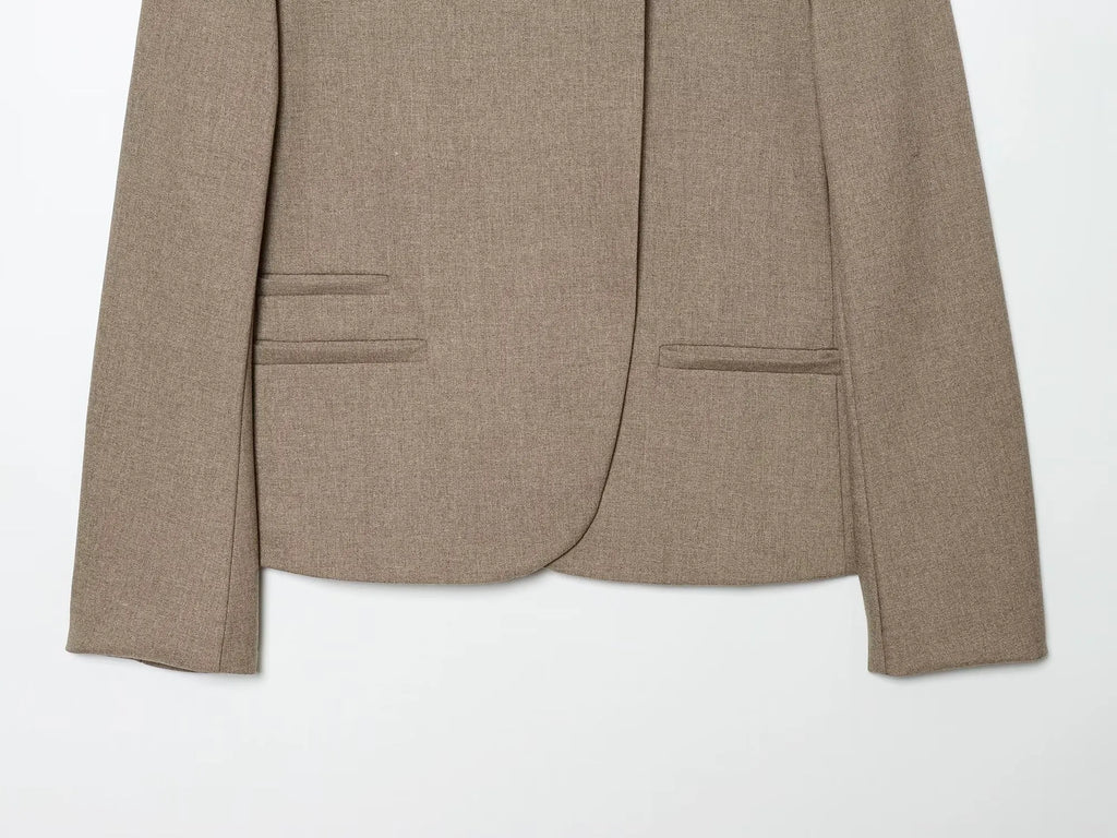 Blazer met opstaande kraag - afbeelding 8