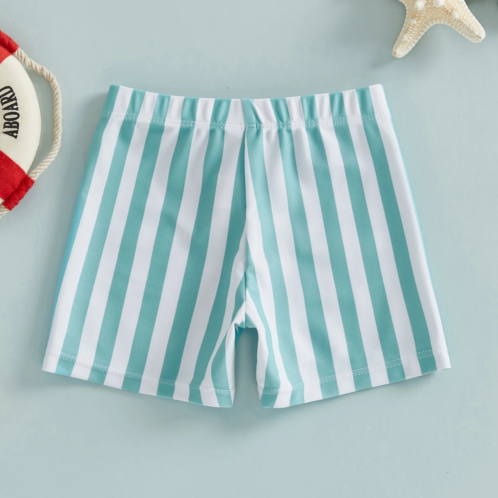 Gestreepte baby jongens zwemshorts
