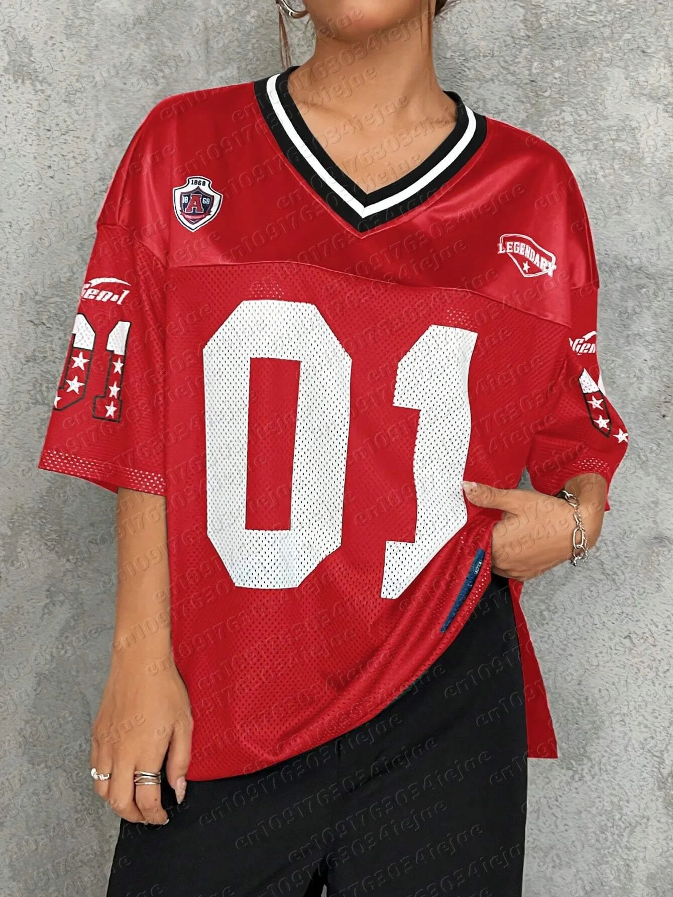 American Sports V-hals T-shirt