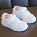 Witte kindersneakers met klittenband